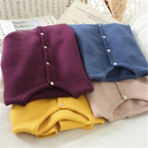 2020 O Neck Single Breasted Thicked Knit Cardigans Sweater Women 7 Colors Long Sleeve Slim Fit Pull Femme Coat Spring PZ2918