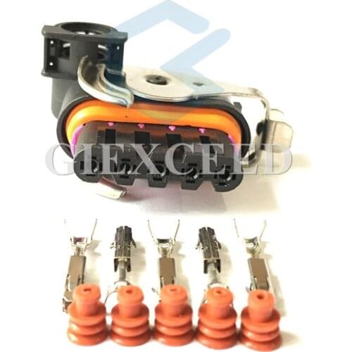 2 Sets 5 Pin 18242000000 Lear Waterproof Connector XL Auto Wiper Motor Socket Generator Plug For The Great Wall Geely