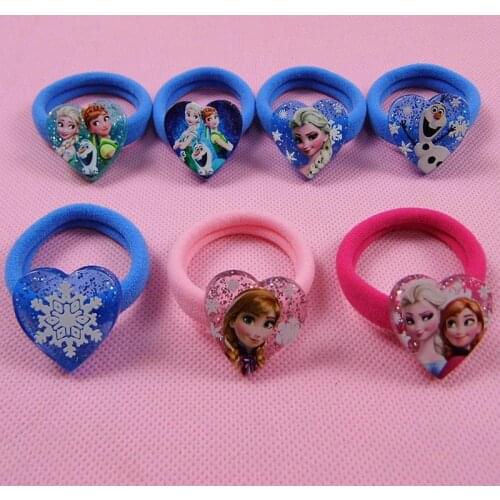 2pcs/lot Frozen doll accessories childrens hair band rubber band headdress Aisha hair accessories Elsa Anna doll jewelry