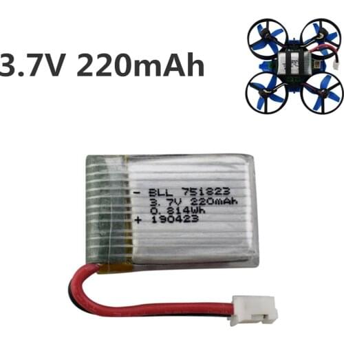 3.7V 220mah Battery For E010 T36 NH010 F36 H36 LIPO BATTERY For HS210 GD65A AT-66 751823 1PCS