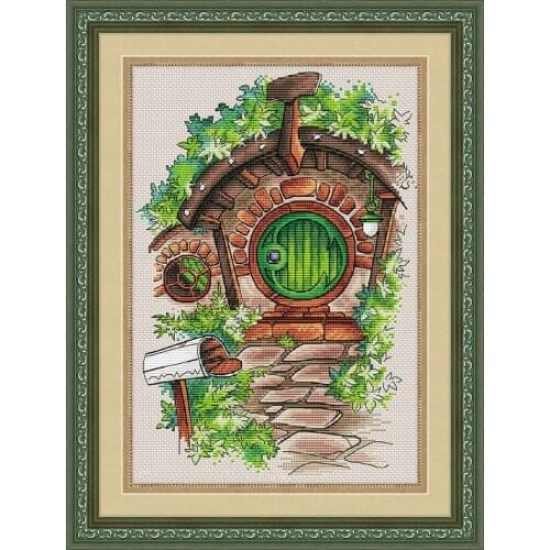 White house Cross Stitch Kit Packages Counted Cross-Stitching Kits New Pattern NOT PRINTED Cross stich Painting Set