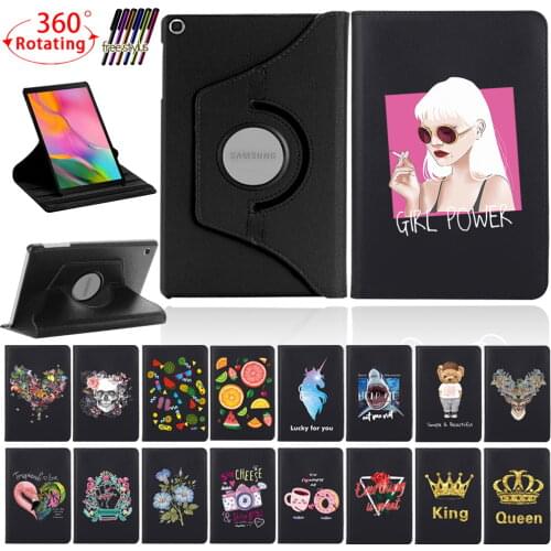 360 Degree Rotating Tablet Case for Samsung Galaxy Tab A7 10.4 Inch/Tab P610/S6 Lite/Tab A 10.1 2019 T515/T510 Cover Case+Stylus
