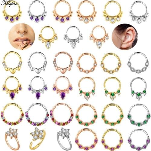 Zircon False Nose Ring False Nose Nail Piercing Nose Decoration Jewelry Diamond-studded Nose Ring False Nose Ring Ear Bone Clip