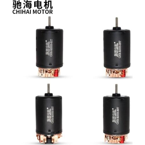 Chihai motor CHR-RS555 DC12V 21T 23T 35T 80T finely constructed powerful handwound high torque Brushed motor for Rock Crawler