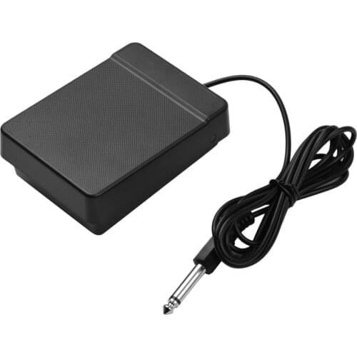 6.35mm Interface Compact Sustain Pedal Universal Single Pedal for Musical Instruments Portable Piano Electronic Keyboard