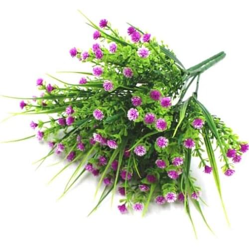 Artificial grass Fake plant Plastic Flower Artificial Plants Green Grass Plastic plant decorative flowers Garden Home Decoration