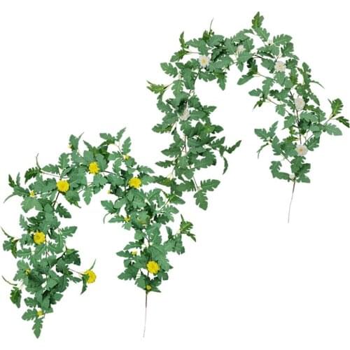 170cm Artificial Marguerite Flower Vine Simulation Plant Parity Home Wall Decoration