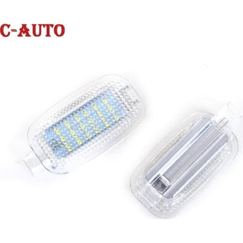 2pcs LED Make Up Mirror Lamp For Mercedes-Benz R230 W204 W212 W207 W221 W216 W251 W164 W463 X164 X204 C197 Footwell Light