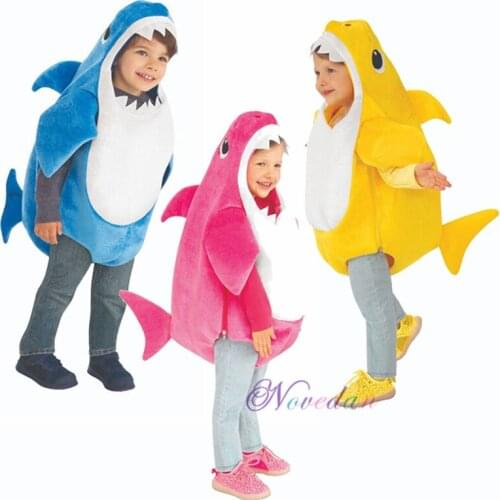 1 Year - 4 Years Toddler Family Shark Kids Child Birthday Party Halloween Cosplay Baby Costume