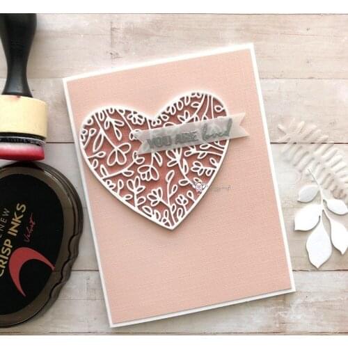 PP Craft metal cutting dies cut die mold Heart shaped leaf frame Scrapbook paper craft knife mould blade punch stencils dies