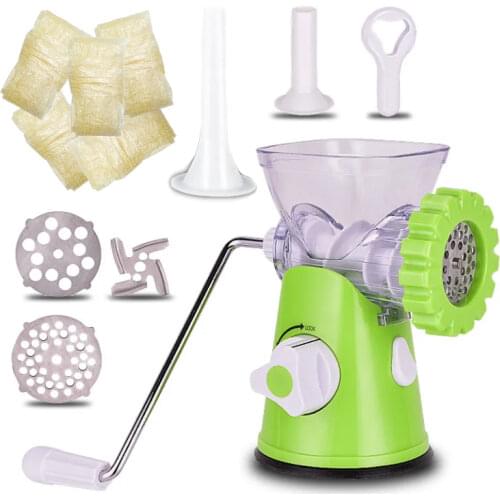 Meat Grinder Household Multi-function Mincer Sausage Filler Machine Sausage Casing for Sausage Funnel Nozzle Poultry Tools Set