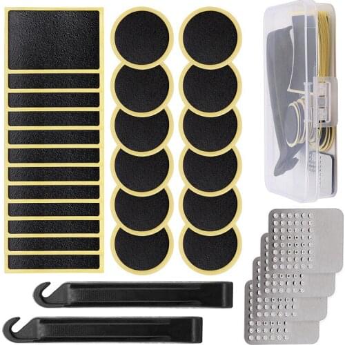 30pcs/set Bicycle Tire Repair Kit Set Quick Drying Without Glue Inner Tube Patching Portable Bike Tyre Puncture Repair Tools