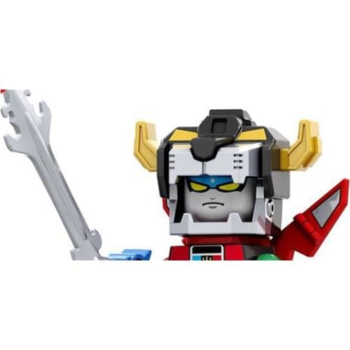 Single Educational Building blocks Beast King GoLion Figure Mini Man Toys Blocks Bricks for Children gift