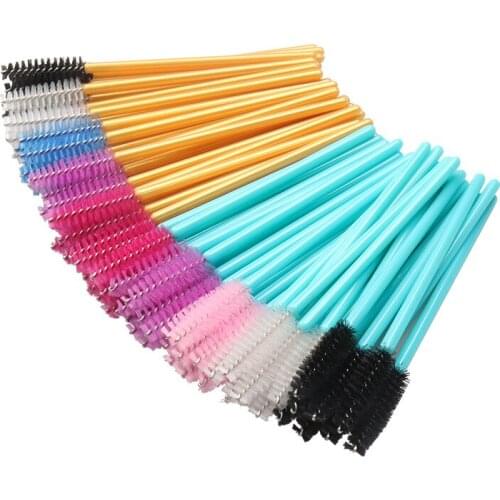 Eyelash Extension Disposable Eyebrow brush Mascara Wand Applicator Spoolers Eye Lashes Cosmetic Brushes Set makeup tools