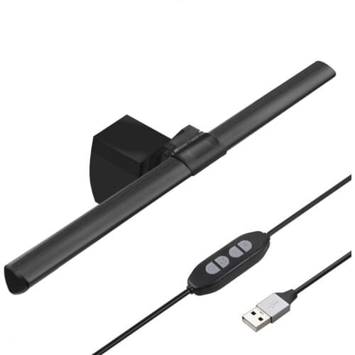 Easy Install Eye Caring Angle Adjustable E Reading Monitor LED Light Bar For Video Conference Office Laptop Computer Clip Mount