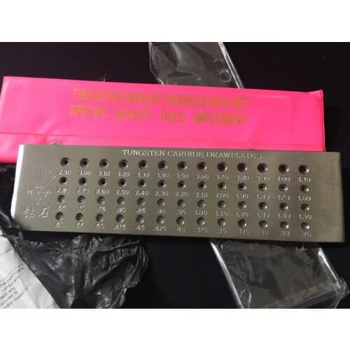 Diy Jewelers Draw plates 52 Round Hole Steel Draw Plate jeweler Silversmith