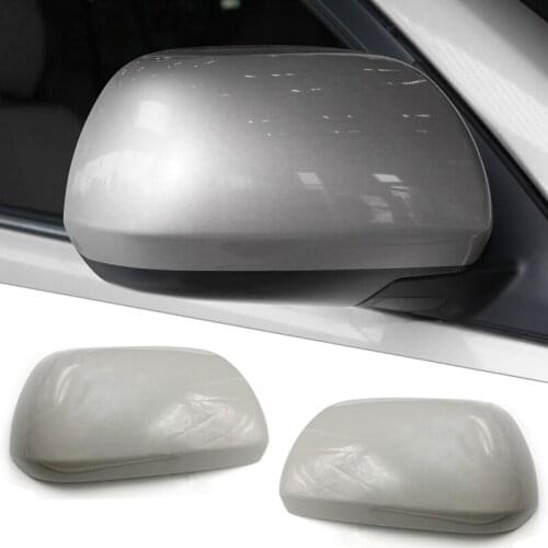Silver 1 Pair Left & Right Car Side Wing Rearview Mirror Covers Caps Fit for Toyota Highlander 2008 2009 2010 2011 2012 2013