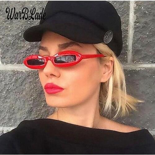 2018 Fashion Design Women Sunglasses Small Oval Frame Sun Glasses Unique Eyewear Funny Shades Gafas Oculos de sol UV400