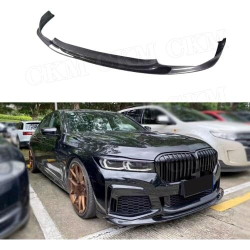 Carbon Fiber Material Front Bumper Lip Chin Spoiler for BMW 7 Series G11 G12 730 740 750 760 M-Tech Sport 2019-2022 FRP Styling