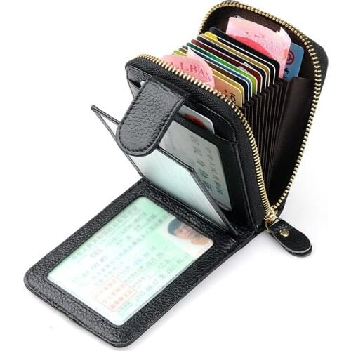 2019 Vintage Cowhide Wallet Men Litchi Real Leather Wallets Coin Purse Short Money Bag Mini Wallet Quality Card Holders Bag