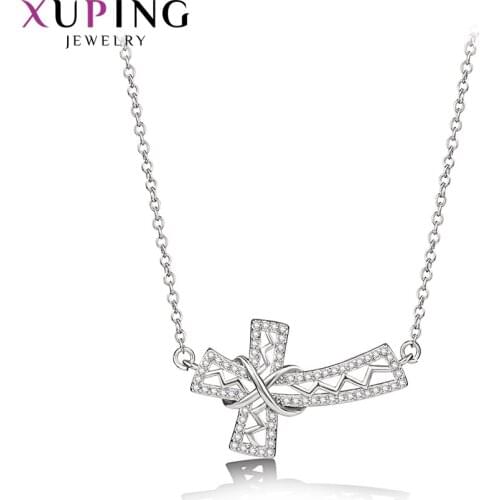 Xuping Fashion Cross Pattern Pendant With Synthetic Cubic Zirconia Jewelry for Women Christmas Day Gifts A00612582