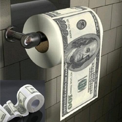 Donald Trump $100 Dollar Humour Toilet Paper Bill Toilet Paper Roll Novelty Gag Gift Dump Trump Funny Gag Gift DIY