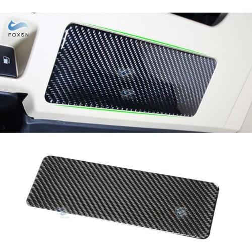 For Toyota Highlander 2015 2016 2017 2018 Car Carbon Fiber Interior Under Steering Wheel Panel Sliver Cover Protective Trim