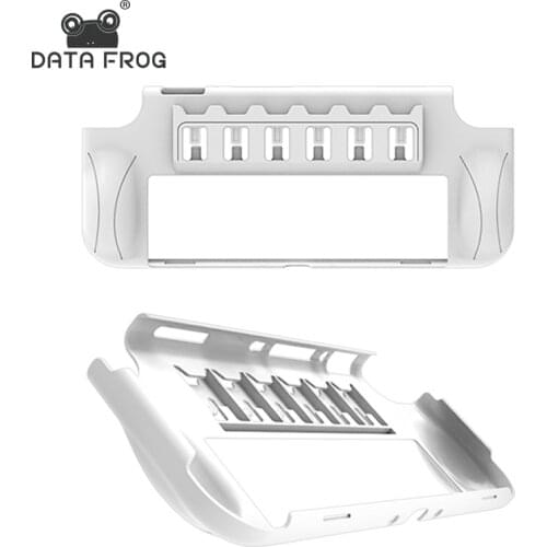 DATA FROG Protective Cover For Nintend Switch OLED Case Clear TPU With 2 Storage Card Shell For Nintendo Switch OLED Accessories