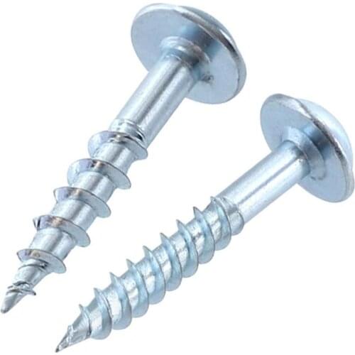 100pcs/pack High Strength Oblique Hole Self-tapping Screws for Pocket Hole Jig Strong Suitable Plate Thickness 15-25mm