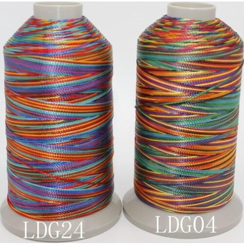 15stands raibow color weaving rope ,beautiful threads embroidery thread sewing line yarn thread for hand knot