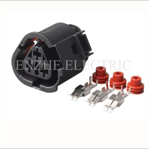 1J0 973203 car male Connector female cable Terminal connectors jacket auto socket 3 pin Connector automotive plug DJ7033A-6.3-21