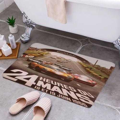 24 Heures Du Mans 1966 Carpet Areas Rug Non-slip Floor Mat Rug 3D Printing Living Room Bedroom Door Mat Home Decoration