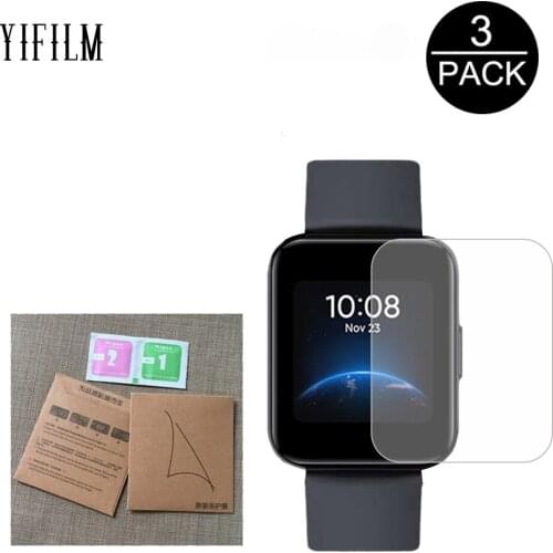 3Pcs Soft TPU Hydrogel Water-proof Protective Film For Realme Watch 2/2 PRO Fashion Screen Protector HD Clear Film Not Glass