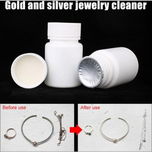 40 ML Gold and Silver Jewelry Cleaner Silverware Cleaner Cleaning Detergent @LS