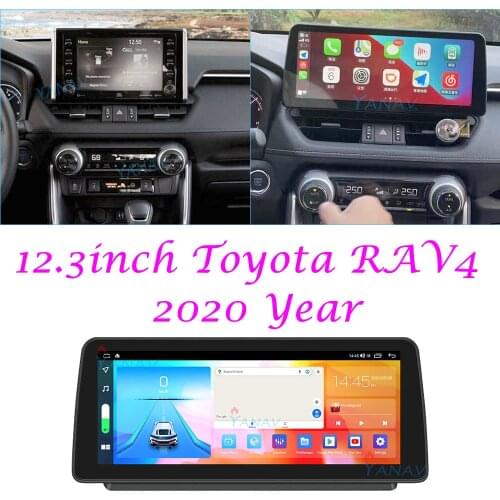 12.3 INCH Car Radio For Toyota RAV4 2020 Android 10.0 Multimedia GPS Navigat Stereo CarPlay WiFi 4G BT Touch Screen Video player