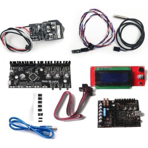 Free shipping EinsyRambo 1.1a Mainboard Wire Kit 2004 LCD Power Panic + Filament Sensor + MMU2 +PINDA V2 Sensor For Prusa i3 MK3