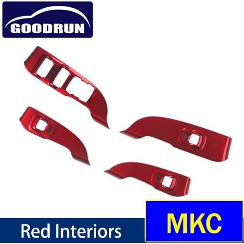For Lincoln MKC Rear View Mirror Dashboard Air Outlet Decorative Ring Car Door Handle Riser Panel Inner Door Handle Cover
