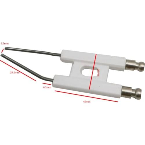 H Type Ignition Electrodes for Oil Burner BT10 Ceramic Electrode Ceramic Ignition Double Pin