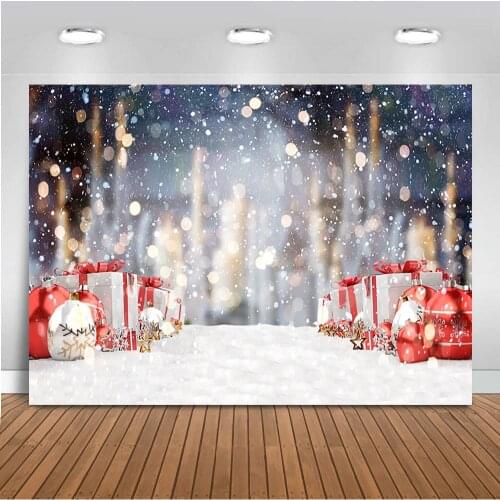 Background for photography studio glitter Christmas Photo backdrop studio Snow Winter Wonderland Backgrounds Bokeh Backdrops