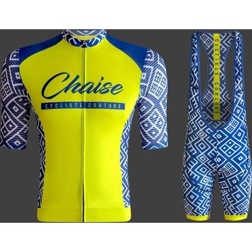 Chaise Cycling Bib Set Men Aero Bike Jersey Uniform Pro Team MTB Racing Bicycle Clothes Cycling Suit Kit Maillot Ciclismo Hombre