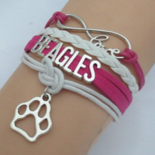 Love Beagles Paw Bracelet Gift for Animal Dog Paw Print Puppy Love handmade Beagles dog bracelet