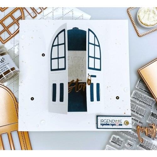 Mmao Crafts Metal Steel Cutting Dies New 3D Flowerpot switch door Stencil For DIY Scrapbooking Paper/photo Cards Embossing Dies