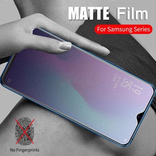 Soft Matte Hydrogel Film For Samsung Galaxy M10 M20 M30 M40 Full Cover Frosted Screen Protector No Fingerprint (Not Glass)