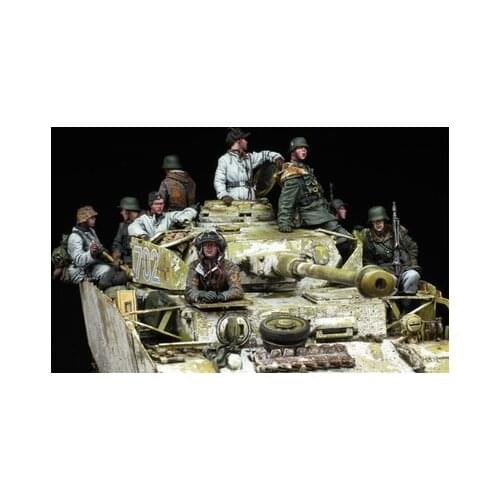 WWII German Army Resin Soldier 13-man kit