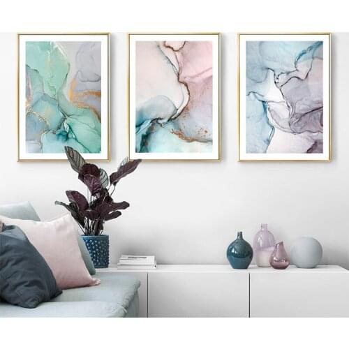 Wall Art Decoration Painting Modern Abstract Light Luxury Poster Print Wall Art Canvas Picture for Living Room Home Nordic Decor
