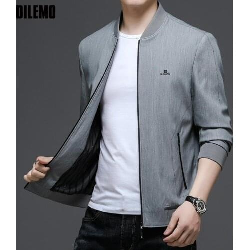 Top Grade New Brand Casual Fashion Designer Fashion Casual Thin Jacket Men Windbreaker Classic Coats Autumn Mens Clothes 2021