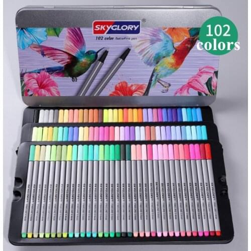 New Colorful Pen Environmental safety 0.4mm thin signature pen Creative style stationery Student supplies Gel Drawing art pen