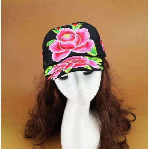 National Style Original Embroidered Peaked Cap EmbroiDery Sun Hat Fashion Leisure Travel Hat