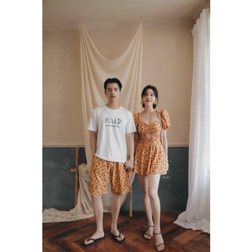 Couple Beach Shorts Fast Dry Swimwear Couples swimwear Man Women Summer Hot Design