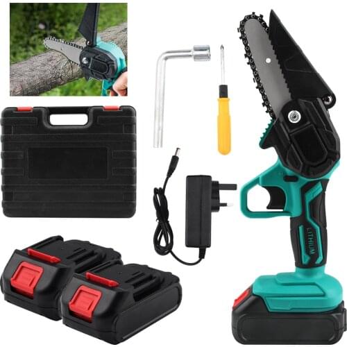 550W Cordless Electric Saw Chainsaw 4 inch ChainSaws with Thermostat 15000Mah Lithium Battery For Woodworking Garden Tools